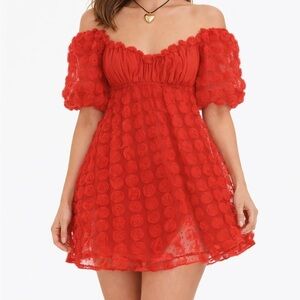 For Love And Lemons Red Mini Dress